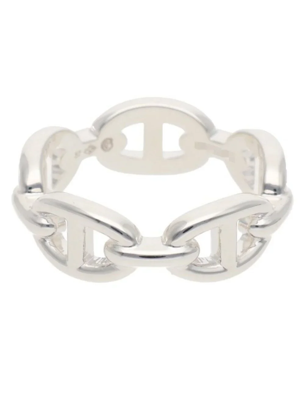 Hermes Chaine D'ancre Enchainee PM Silver Ring